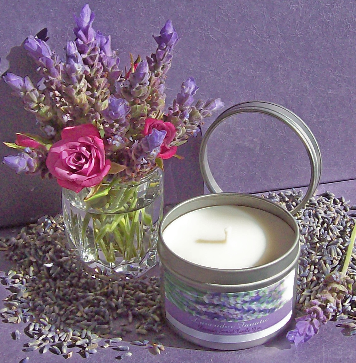 Lavender Candles-Aromatherapy products by Lavender Fanatic.