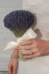 Lavender wedding bouquet by Lavender Fanatic.